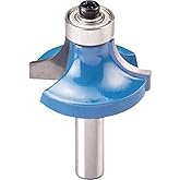 kwb 7566-20 HM Professional Rounded Milling Cutter (for Wood, Diameter 25.7 mm, R = 1/4 Inch = 6.35 mm, 8 mm Shank, Ball Bear