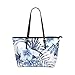 Produktbild Plumeria Beliebte Sommer Blume Große Leder Tragbare Top Hand Totes Taschen Kausal Handtaschen Reißverschluss Schulter Einkaufstasche Geldbörse Organizer Für Dame Mädchen Frauen