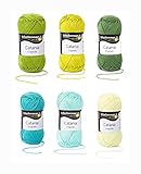 Schachenmayr Catania Wolle Set 8, 6x50g, Grün Mix
