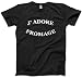 Produktbild J'adore Fromage - Cheese Lover Geschenk - J'adore Fromage - Cheese Lover Geschenk Herren Unisex T-Shirt - Cheese lover Geschenk foodie camembert - M Schwarz