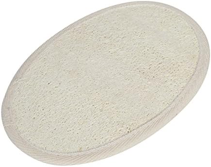 FENTI 1 Pack of Bath Exfoliator Mitt Loofah Pad, Exfoliating Scrubber, Shower Tool for Women and Men, White