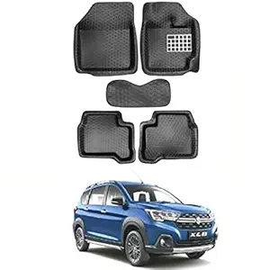 RKPSP 5D QPO XL6 Black Car Mat (Model Year 2019) For Automatic & Manual Both