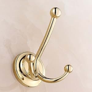 H?nge-Badezimmer Gold-Kleiderhaken: Amazon.de: Küche & Haushalt