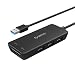 Produktbild ORICO - USB 3.0 HUB 3 Ports mit SD/TF Kartenleser 2-Steckplätzen, 2-in-1 Kartenlesegerät für iMac, MacBook Air, MacBook Pro, PCs und Laptops, Schwarz