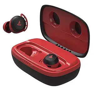 (Renewed) boAt Airdopes 441 Pro TWS Ear-Buds with IWP Technology, Up to 150H Playback with Case, Power Bank Function, IPX7 Water Resistance, Super Touch Controls, Secure Sports Fit & Type-C Port(Raging Red)