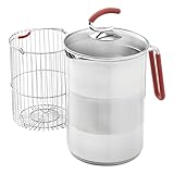 Olla universal y accesorio para cocinar al vapor de acero inoxidable, ideal para verduras y crustáceos