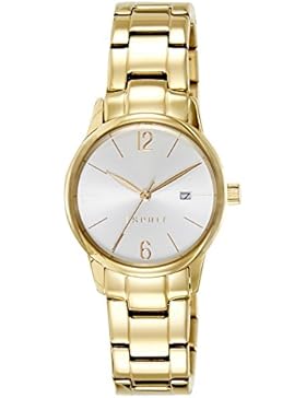 Esprit Damen-Armbanduhr ES ABBIE ROSE GOLD Analog Quarz Edelstahl ES100S62014