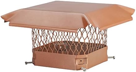 Draft King CP99 Bolt On Copper Single Flue Chimney Cap, 9" x 9"