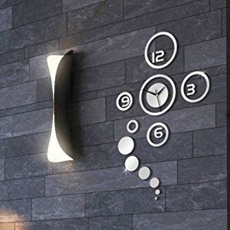 Moderne Wanduhr Design Wandtattoo Dekoration Uhren Groß Spiegel Geschenk - 8