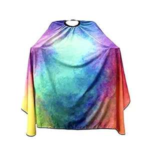 GO JVJ Barber Cape with Design, Hair Cutting Cape, Hairdressing Cape Water Proof, Snap Closure for Men & Kids (Multicolor)