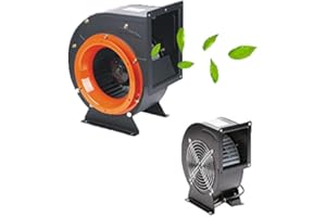 Schahba Radialventilator 130 mm - leistungsstarkes Radialgebläse mit 700 m³/h Luftstrom, 140 W Leistung, 220V, Absauggebläse für Lüftung & Werkstatt (150 mm/900 m³/h)