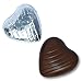 Produktbild FLAIRELLE, Vollmilch Schokoherzen in Folie, Silber, zarte Schokoladenherzen, Hochzeit oder als Gastgeschenke, Silberhochzeit, Give Aways, Valentinstag, Weihnachts-Schokolade, 50 Stück