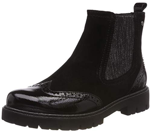 Be Natural 25400-21, Bottes Chelsea Femme, Noir (Black 001), 40 EU