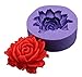 Produktbild TININNA Klein 3D Rose Form Silikon Pralinenform Pralinenformen Kuchenform Keksform zum Backen und Basteln EINWEG Verpackung