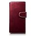 Produktbild P9 Lite Case, Terrapin Leder Brieftasche Case Hülle mit Standfunktion Kartenfächer für Huawei P9 Lite Hülle Rot mit Weiß Nähend