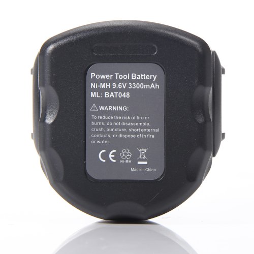 Masione 9,6 V 3300 mAh Ersatz Akku für Bosch BAT048 BAT100 BAT119 2607335272 2607335461 PSR960 23609 32609-RT - 4