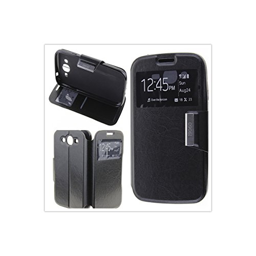 MISEMIYA - Funda Samsung Galaxy Grand Neo (I9060) / Grand Neo Plus (I9060I) - Funda Solo, Libro View Sporte,Negro