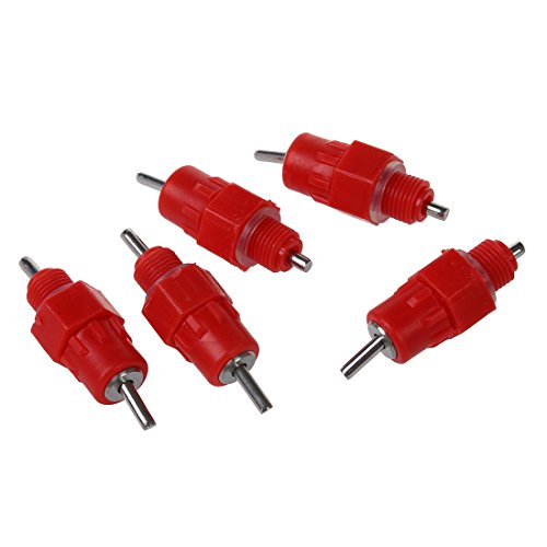 SODIAL (R) 20 Stueck Wassernippeltraenke Huhn Feeder Gefluegel Supplies Hen Schraube Stil - 5