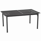 witterungsbeständig Siena Garden Ausziehtisch Tische, 152/201/250 x 90 x 72cm, Gestell: in graphit, Tischplatte: Streckmetall