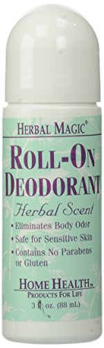 Home Health Herbal Magic Roll-On Deodorant, Herbal Scent , 3-Ounces (Pack of 4)