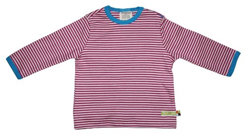 loud + proud Unisex Baby Crew Neck Long Sleeve Shirt, Pink (Fuchsia), 18-24 months (Manufacturer size: 86/92)