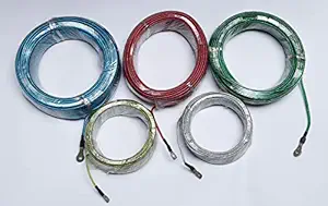 RUHANIYAT PVC Coated Stainless Steel Clothesline and Multipurpose Rope Wire Hanging Drying Laundry Clothes (50 Mtr  2mm)