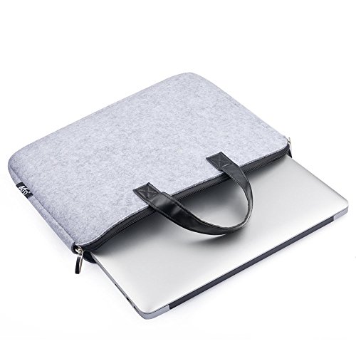 TFDirect Laptophülle Laptoptasche Notebook Filz Sleeve Tasche Hülle Schutzhülle für 15 Apple MacBook Air / MacBook Pro, Grau - 6