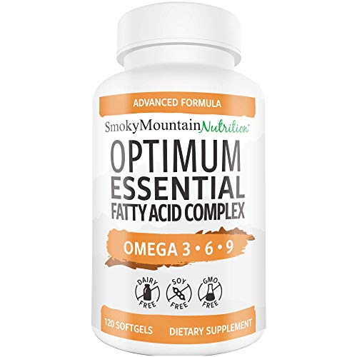Omega 3 6 9 Triple Fish Oil 927mg Complex (120 Capsules) Fish Oil (EPA & DHA), Safflower Oil, Borage Oil, Flaxseed Oil- Burpless, Non-GMO, Soy-Free, NSF-Certified