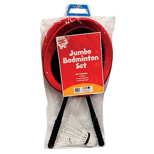 JUMBO BADMINTON SET NOVALTY LARGE FUN LEISURE OUTDOOR HOLIDAY GARDEN BEACH