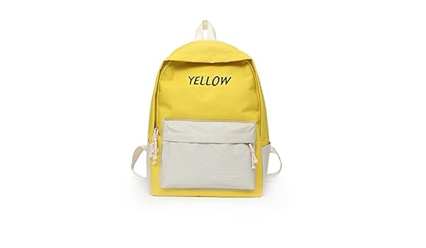 pink yellow backpack