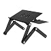 Produktbild Lidahaotin Aluminum Alloy 360 Verstellbare Falten Computer Laptop Ständer Notebook-Halter mit Lüfter Maus Platte für Schlafsofa #2