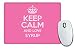 Produktbild Pink Keep Calm und Love Sirup Mauspad Farbe 3042