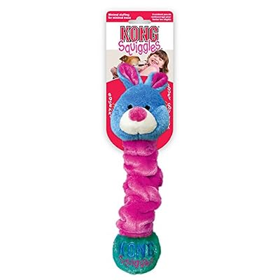 KONG Squiggles Jouet en Peluche pour Chien Taille S - Modèle aléatoire