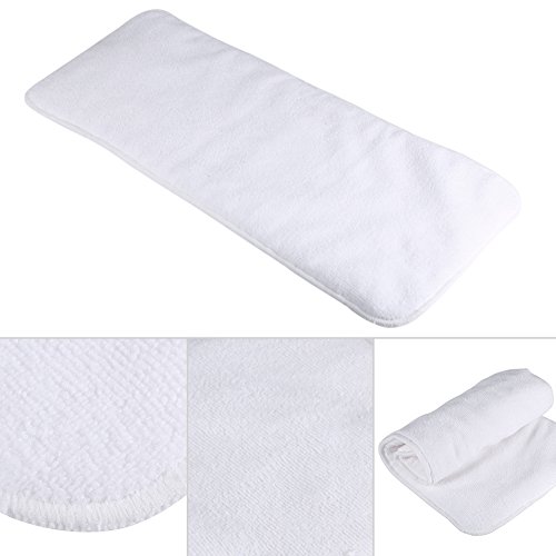 Preisvergleich Produktbild 2 Pcs Stoffwindel Saugeinlagen, Erwachsene waschbare wiederverwendbare 4 Schichten Weiche Inkontinenz Stoff Windel Einsatz Zwischenlagen Windel Auflage