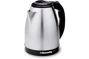 Butterfly Evo Pro 1.5L Electric Kettle | 1350 W | 360 degree Swivel Power Base | Auto Shut Off | For Hot Water, Tea, Coffee, Noodles | Dry Boil Protection