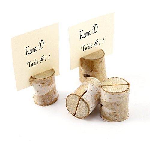 20er Holz Holzsteg Platzkartenhalter Kartenhalter Platzkarte Tischkartenhalter Namesschild Hochzeit Wohnung Deko - 3