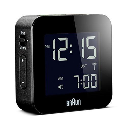 Braun-Funk-reisewecker, LED, Snooze-Funktion, Licht BNC008BK-RC - 2