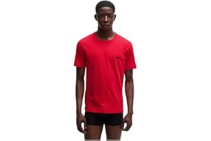 HUGO Hommes T-Shirt RN Triplet P Lot de Trois t-Shirts en Coton à Logo imprimé