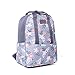 Produktbild Sungpunet Tragbare Blumen Laptop Rucksack Multipurpose Oxford Cloth-Beutel-beiläufige Karikatur-Frauen und Handtaschen, Taschen (blau graue Blumen) Drucken