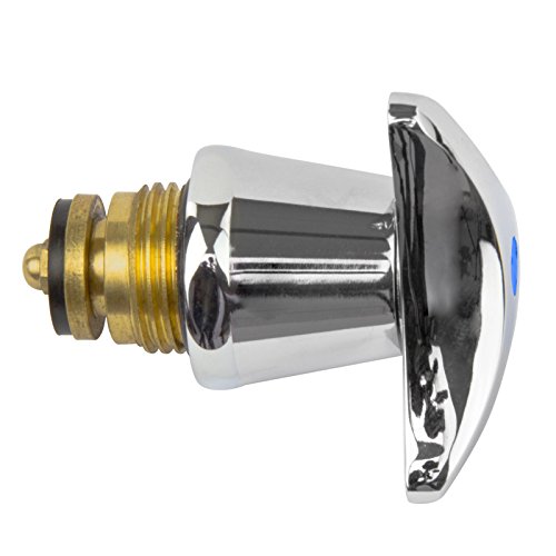 Stabilo-Sanitaer Hahnoberteil 1/ 2 Zoll blau Ventiloberteil Ventileinsatz Oberteil Messing Kaltwasser mit Sterngriff Ersatzteil Armatur Wasserhahn - 2