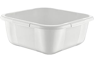 BEST HOUSE ANOTHER FINE PRODUCT Best House | Square Basin | Kitchen Washing Up Bowl | 6 Litres | Nordic Grey | 1 PC | Multipurpose Bath Tub/Washing Tub for Kitchen, Bathroom, and Household Use (Pack of 1)
