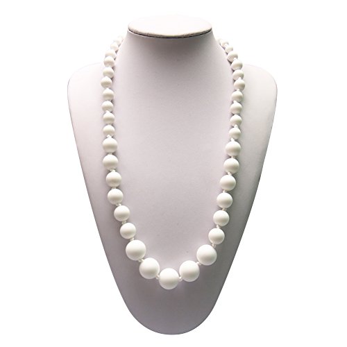 HimanJie Collier de dentition pour maman à l'usure et anneau de dentition Bracelet - Silicone FDA, soins infirmiers, l'allaitement maternel Collier perles bijoux
