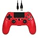 Produktbild Jevogh PS4 Controller Wireless GR65X DualShock 4 PS4 Controller Wiederaufladbares Bluetooth PS4 Gamepad mit Touchpad Lichtleiste 3,5mm Audiobuchse - Rot (Dritteranbieter Produkt)