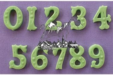 Zebrawood Decorative Numbers - Silicone Icing Moulds for Cake and Cupcake Decoration