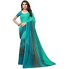 Mrinalika Fashion Georgette Saree With Blouse Piece (Green_Georgette14041_Free Size)
