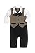 Baby Boy Formal Christening Wedding Tuxedo 1pc Waistcoat Suit (0-3 Month)