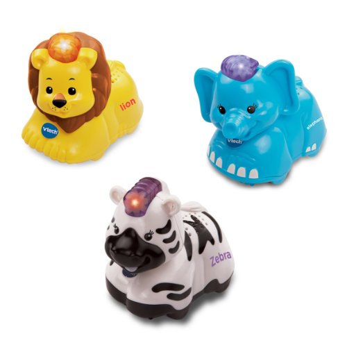 VTech Baby Toot-Toot Animals 3-Pack - Elephant, Zebra and Lion