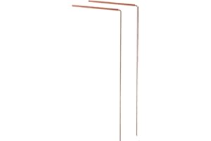 Happyyami Baguette De Sourcier Cuivre 30Cm Tige De Radiesthésie Laiton pour Détection d'eau Exploration Spirituelle Et Chasse Aux Fantômes