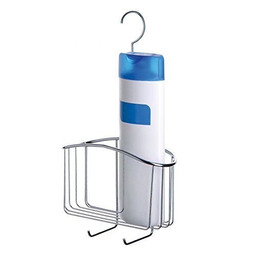 Duschregal zum Einhängen an Armatur von SANIXA / rostfrei / Duschablage hängend ohne Bohren / Duschkorb Wannenablage / Stabile Ausführung Messing verchromt - 3