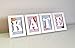 Disney Frozen Background Pack - Framey Namey - Personalised Framed Baby Letters - Hand crafted nursery decoration or Christening gifts for boys or girls